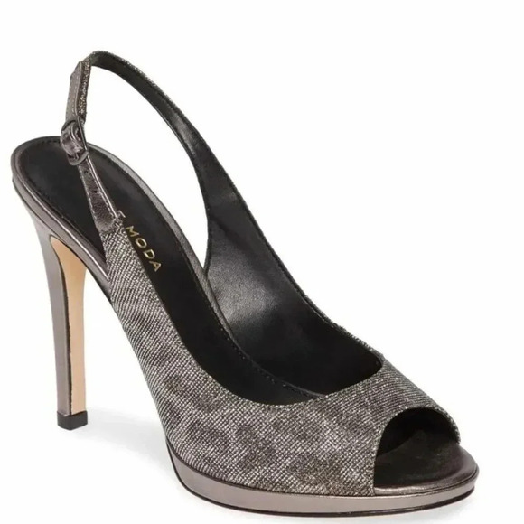 Pelle Mode Glitter Mesh Pump - Picture 1 of 13